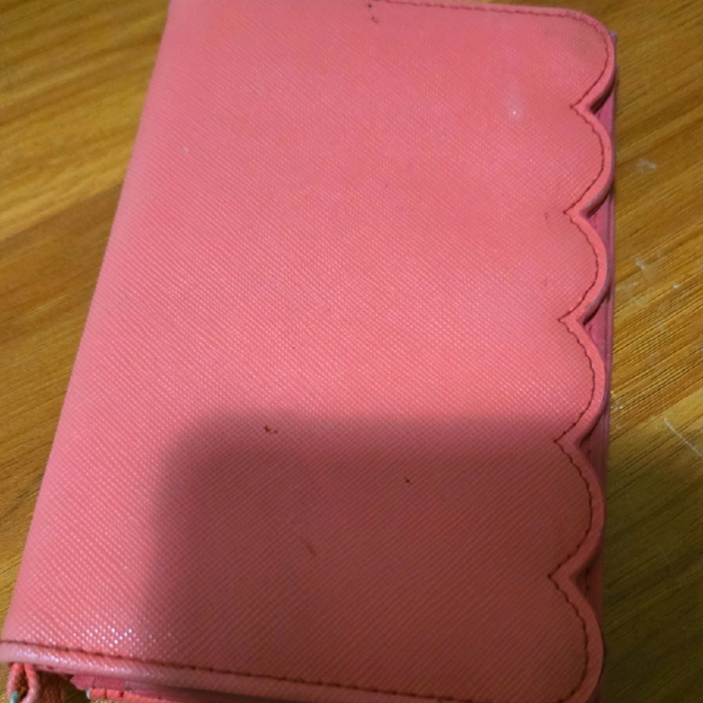 Compact Coral Wallet